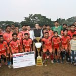 नवभारत फुटबॉल प्रतियोगिता के समापन में शामिल हुए राज्यपाल, विजेता और उपविजेता टीमों को किया सम्मानित